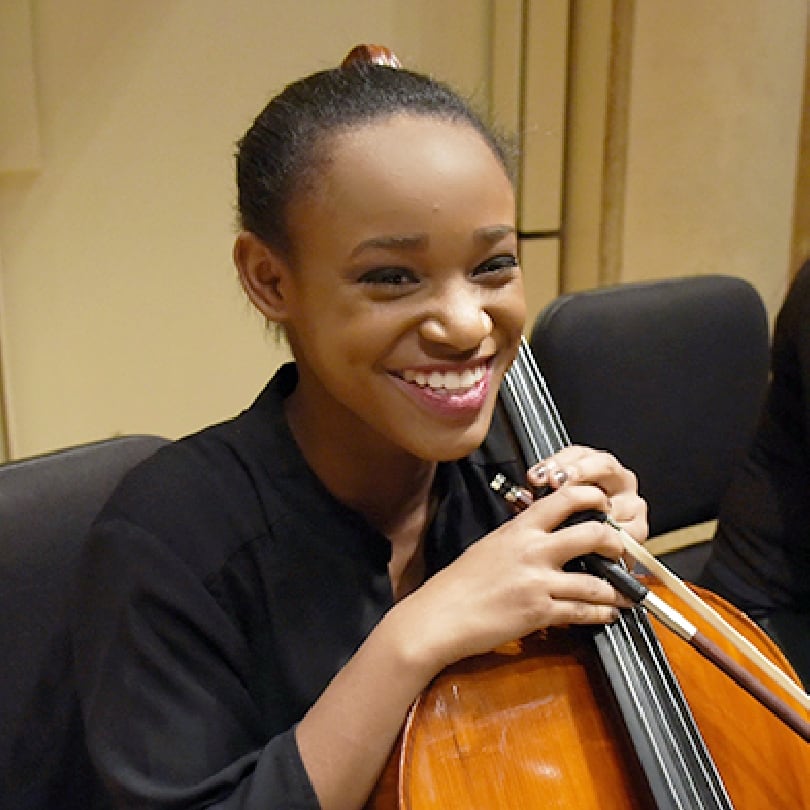 Chicago Youth Symphony Orchestra cello student